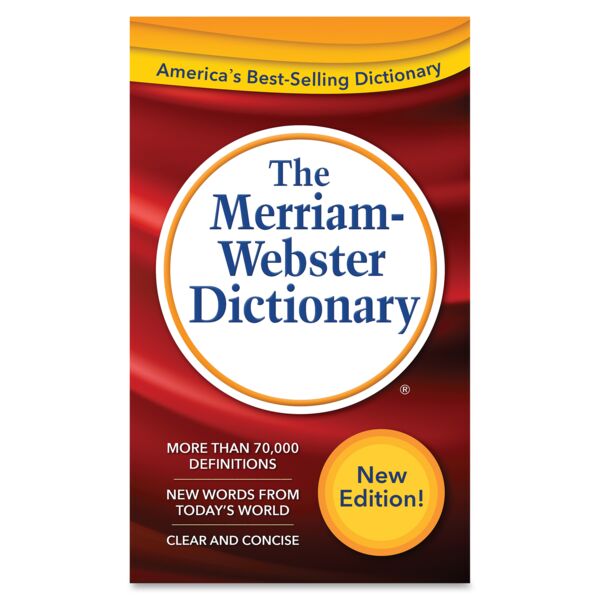 Merriam-Webster  Basic New Websters Dictionary, 960pg, Red/White Thumbnail