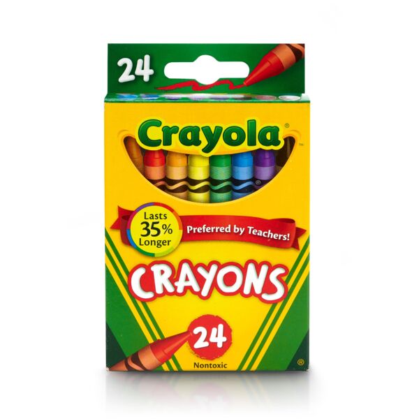 Crayola  Crayon Set, 3-5/8", Permanent/Waterproof, 16/BX, Assorted Thumbnail