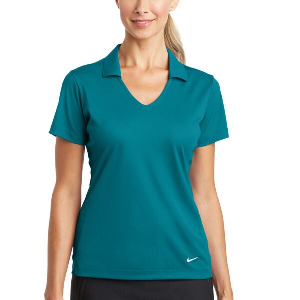 NIKE Ladies Dri FIT Vertical Mesh Polo Thumbnail