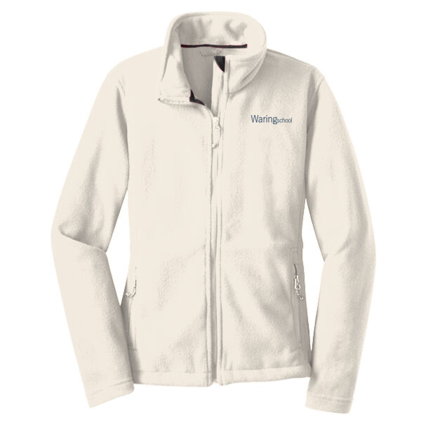 WOMAN, Fleece Jacket Blue Lettering 2 Thumbnail